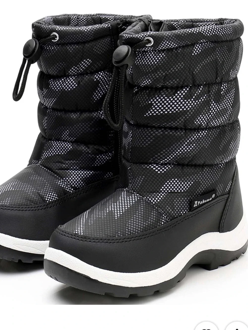 3/$30 Apakowa Kids Boys Cold Weather Snow Boots (Toddler/Little Kid)